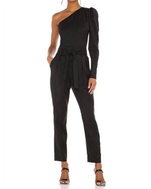 IRO Harabel Off Shoulder Jumpsuit With Belt - Black