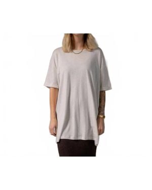 The Laundry Room Welcome To Aspen Oversized Tee - Gray