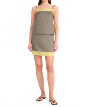 STAUD Maisie Linen Top - Multicolor