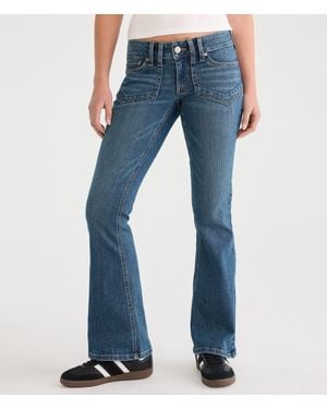 Aéropostale Low-Rise Flare Jean - Blue