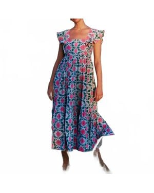 SZ Blockprints Charlotte Dress - Blue