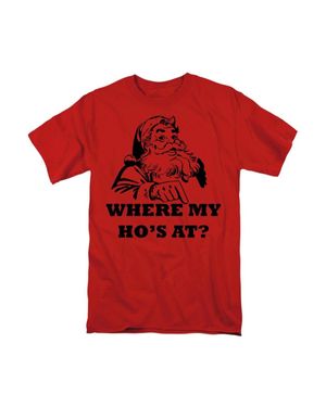 Gildan Santa Where My Ho's - Red