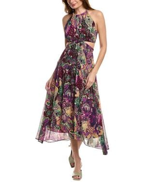 A.L.C. Waverly Silk Maxi Dress - Red
