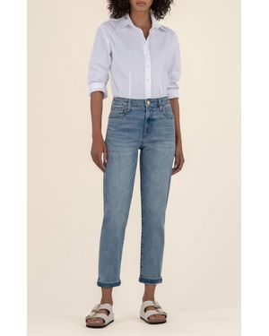 Kut From The Kloth Sienna Baggy Boyfriend Cropped Jeans - Blue