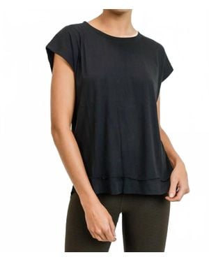 Mono B Slash Back Tee - Black