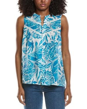 Johnny Was Tank Blouse - Blue