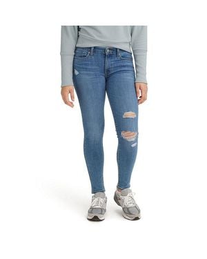 Levi's 711 Mid Rise Skinny Jeans - Blue