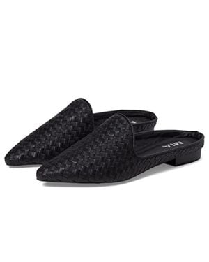 MIA Johona Mule Pointed Toe Slip On Block Heel Ver1413 - Black