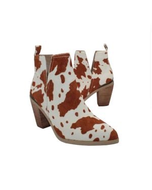 Volatile Mumba Cowhide Bootie - Brown