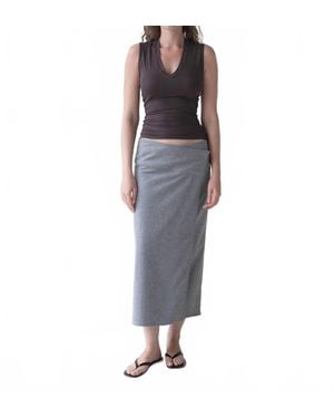 Belle Anna Scene Skirt - Blue