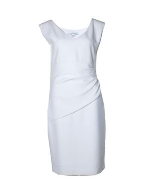 Diane von Furstenberg Draped Dress - White
