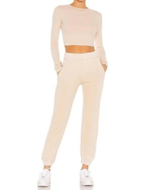 Cotton Citizen Brooklyn High Waist Sweatpant - Natural