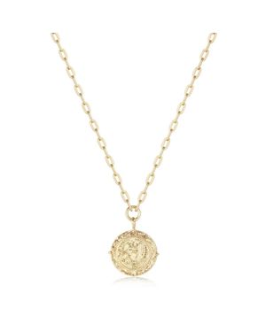 Eklexic Coin Pendant Necklace - Metallic