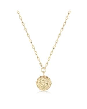 Eklexic Coin Pendant Necklace - Metallic