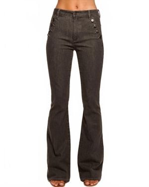 Ramy Brook Helena High-Rise Flare Jean - Gray