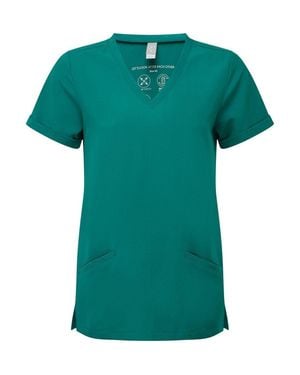 ONA Invincible V-Neck Stretch Scrub Top - Green