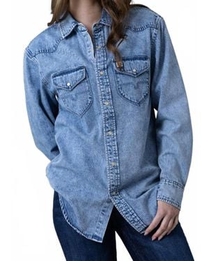 Kimes Ranch Sandoval Light Wash Shirt - Blue