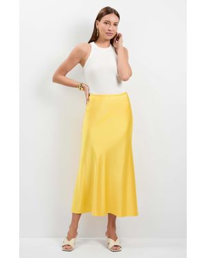 Trina Turk Rabina Flared Skirt - Yellow