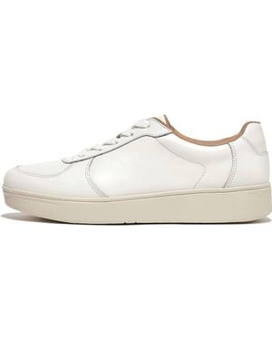 Fitflop Rally Leather Panel Sneakers - Black