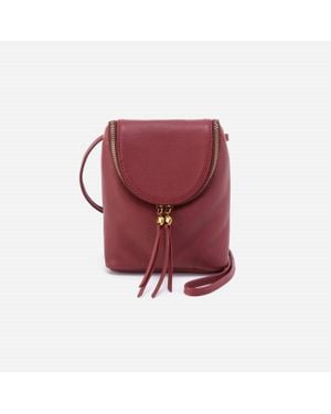 Hobo International Leather Fern Crossbody Bag - Red