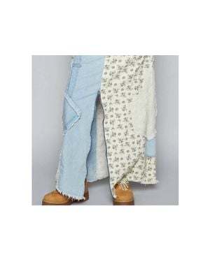 Pol Floral Maxi Skirt - Blue