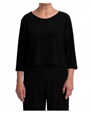 Sympli Go To Cropped Tee - Black