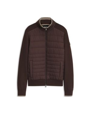 BOSS Zipper-Front Casual Jacket - Brown