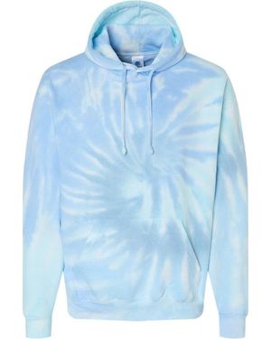 Colortone Tie-Dyed Hooded Sweatshirt - Blue