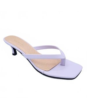 All Black Saint Kitts Heel - White