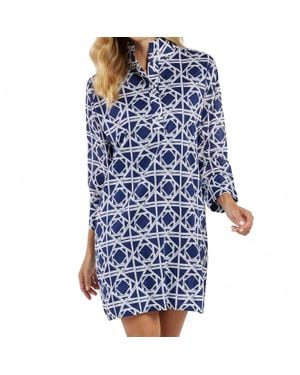 Jude Connally Helen Long Sleeve Dress - Blue