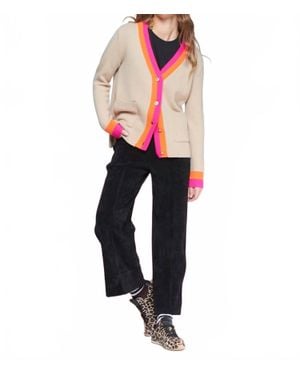 Vilagallo Wool Relaxed Fit Cardigan - Red