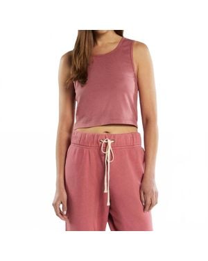 Les Tien Talya Crop Tank - Red