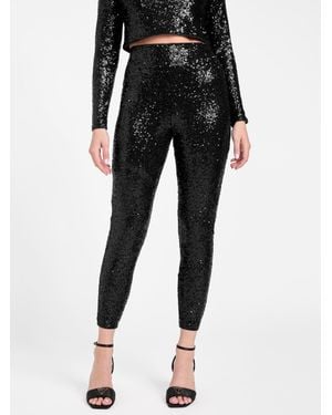 Guess Hallie Sequin Leggings - Black