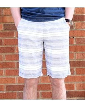 Flag & Anthem Striped Shorts - Blue