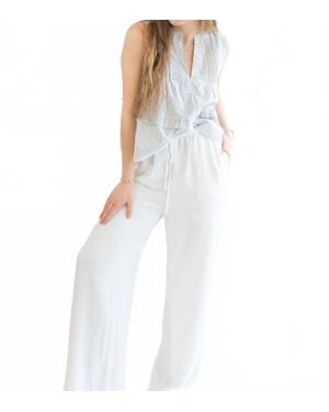 Bishop + Young Serafina Wide Leg Pant - White
