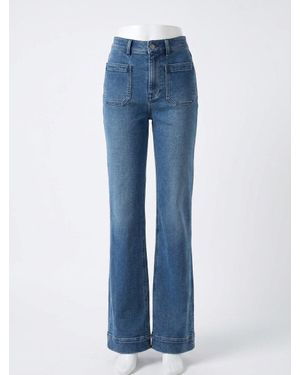 Faherty Stretch Terry Patch Pocket Pant - Blue