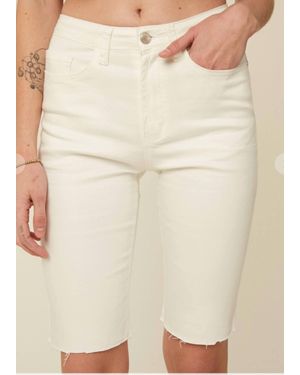 Listicle Amalfi Stretch Denim Shorts - Natural