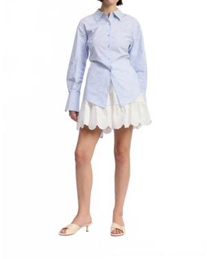 En Saison Christabel Long Sleeve Shirt - Blue