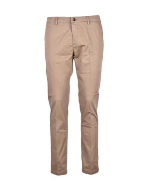 Yan Simmon Cotton Stretch Pants - Natural