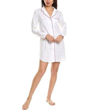 Petite Plume Twill Nightshirt - White