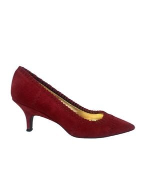 Suzanne Rae Alcott Whip Stitch Pump Heels - Red