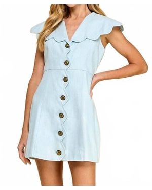 TCEC Madeline Mini Dress - Blue