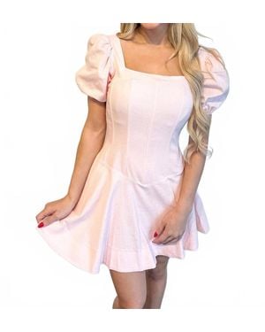 needii May Puff Sleeve Mini Dress - Pink