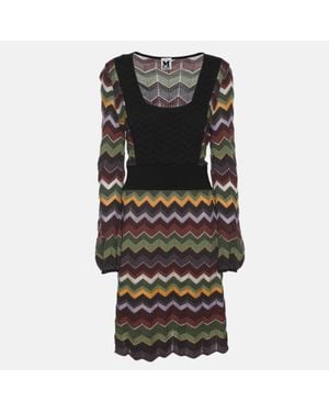Missoni Zig Zag Knit Mini Dress - Black