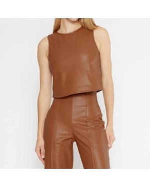 Ripley Rader Vegan Leather Tank Top - Brown