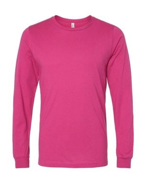 Bella Canvas Jersey Long Sleeve Tee - Pink