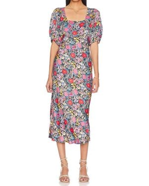 Spell Collective Last Drinks Bias Midi Dress - Red