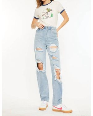 Kancan Kyla Ultra High Rise 90's Baggy Jeans - Blue