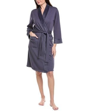 NATORI EDIT Nova Brushed Knit Robe - Blue