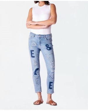 Bianco Peace Love Jeans - Blue